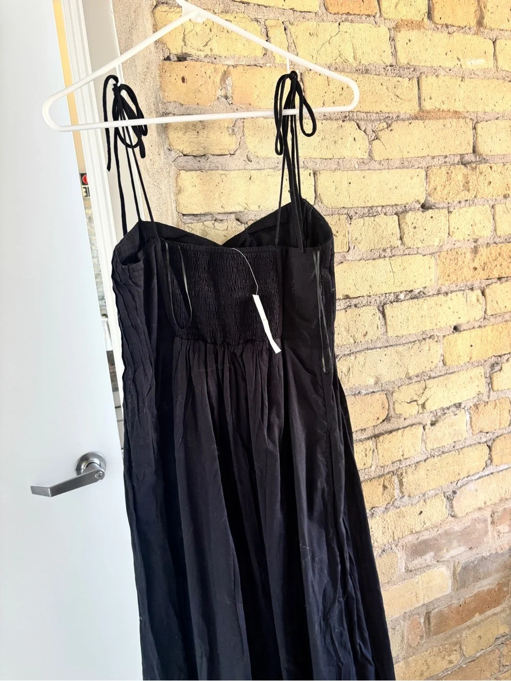 Abercrombie & Fitch Black Maxi linen Dress